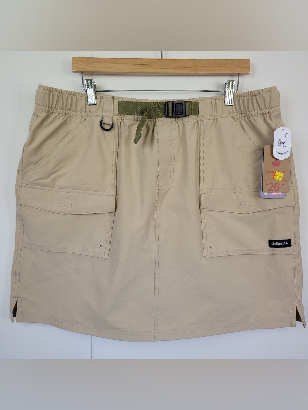 Canadiana XL Khaki Active Skort with Built-In Shorts